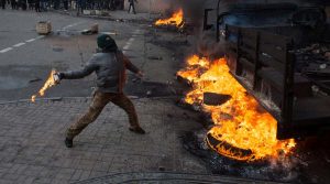 vandalismo y las pintas de las manifestaciones